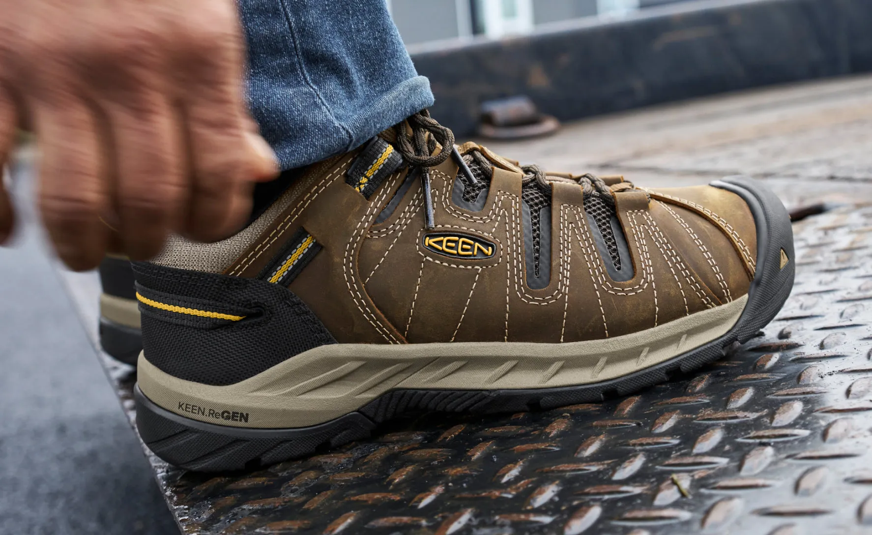 Flint II pour hommes (bout souple) | Cascade marron/verge d'or