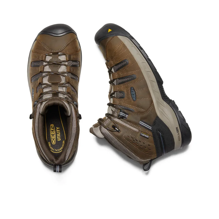 Botte imperméable Flint II pour homme (embout d'acier) | Cascade Marron/Orion Bleu