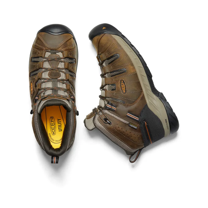 Chaussure Flint II Imperméable Mi-Haute pour Homme (Bout Souple) | Noir Olive/Brindle