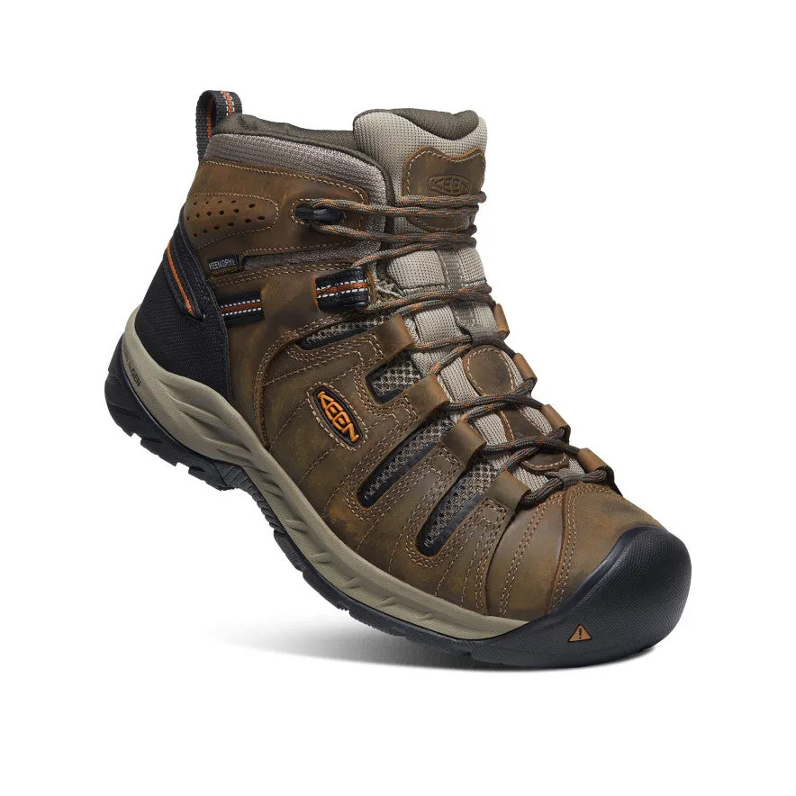 Chaussure Flint II Imperméable Mi-Haute pour Homme (Bout Souple) | Noir Olive/Brindle
