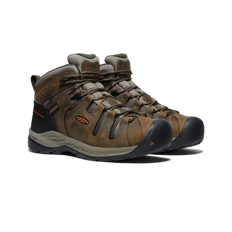 Chaussure Flint II Imperméable Mi-Haute pour Homme (Bout Souple) | Noir Olive/Brindle