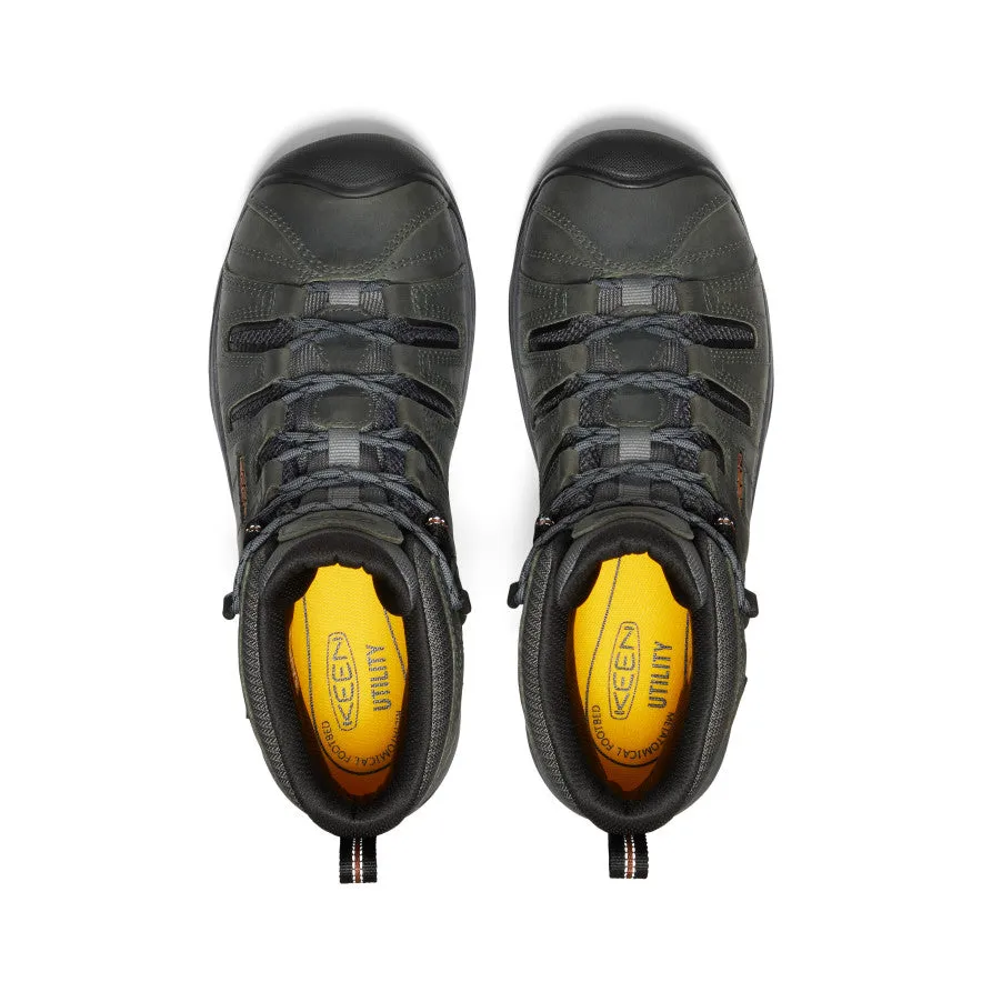 Chaussure Flint II Imperméable Homme Mi-Haute (Bout Souple) | Gris Acier/Carapace de Tortue