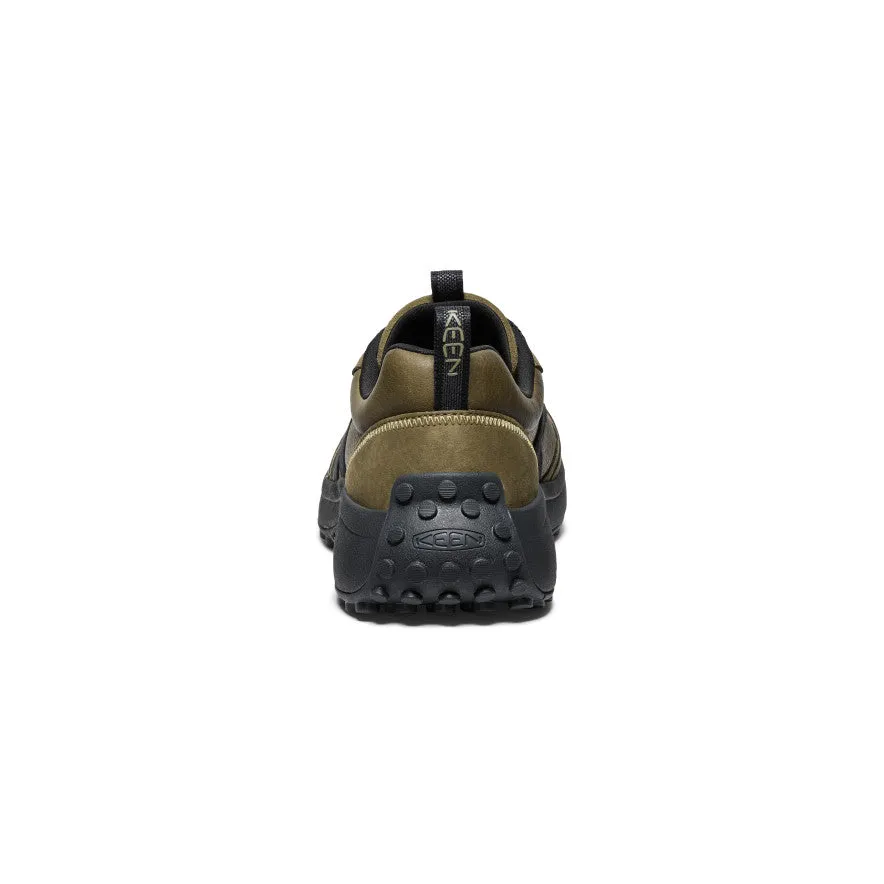 Baskets en cuir KS86 pour homme | Vert olive foncé/Noir