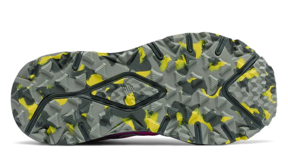 New Balance Rose Fluorescent avec Gris 690v2 Chaussure de Randonnée Large pour Enfants/Adolescents