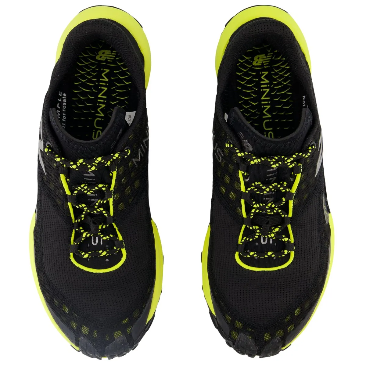 New Balance Chaussures de Trail Minimus pour Homme Noir/Luciole/Gingembre Citron