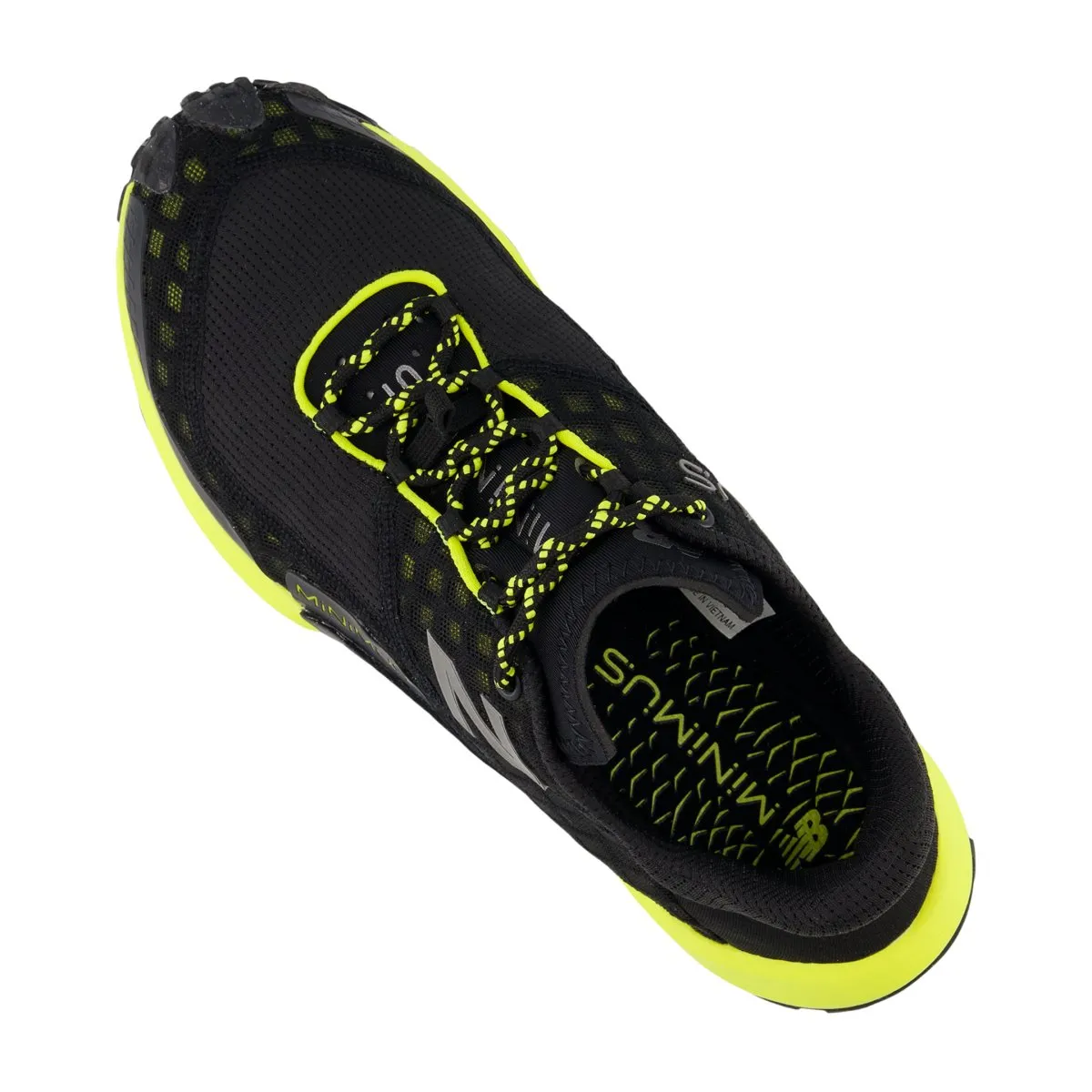 New Balance Chaussures de Trail Minimus pour Homme Noir/Luciole/Gingembre Citron