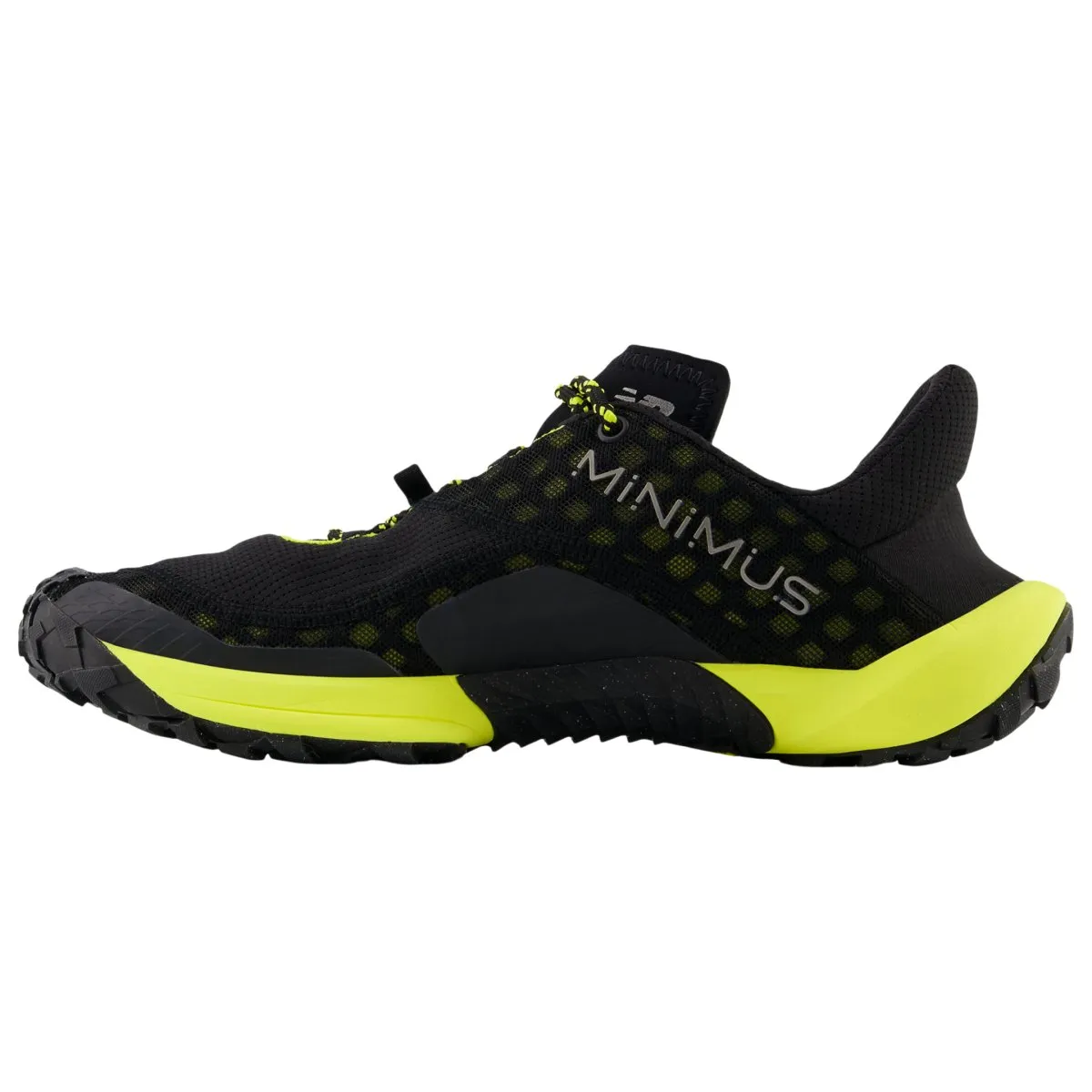 New Balance Chaussures de Trail Minimus pour Homme Noir/Luciole/Gingembre Citron