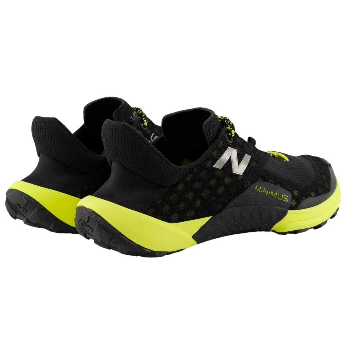 New Balance Chaussures de Trail Minimus pour Homme Noir/Luciole/Gingembre Citron
