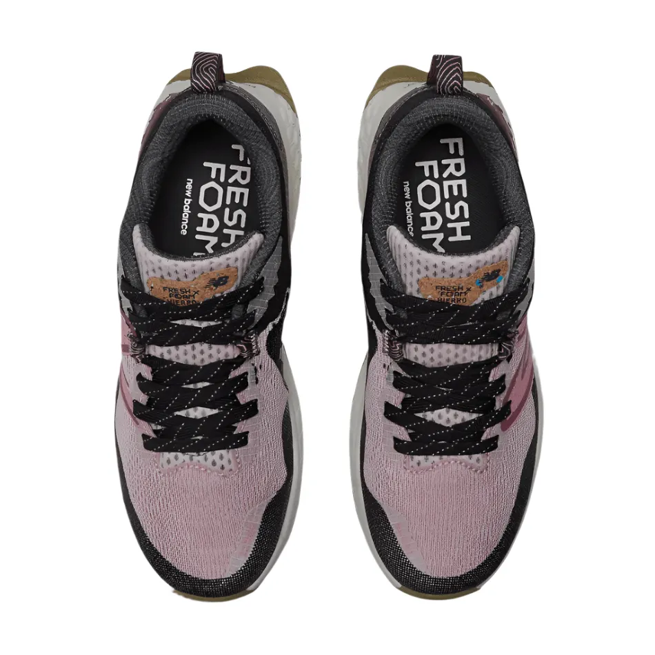 New Balance Chaussures de Trail Femme Hierro v7 en Rose Pierre/Blacktop/Bordeaux Lavé