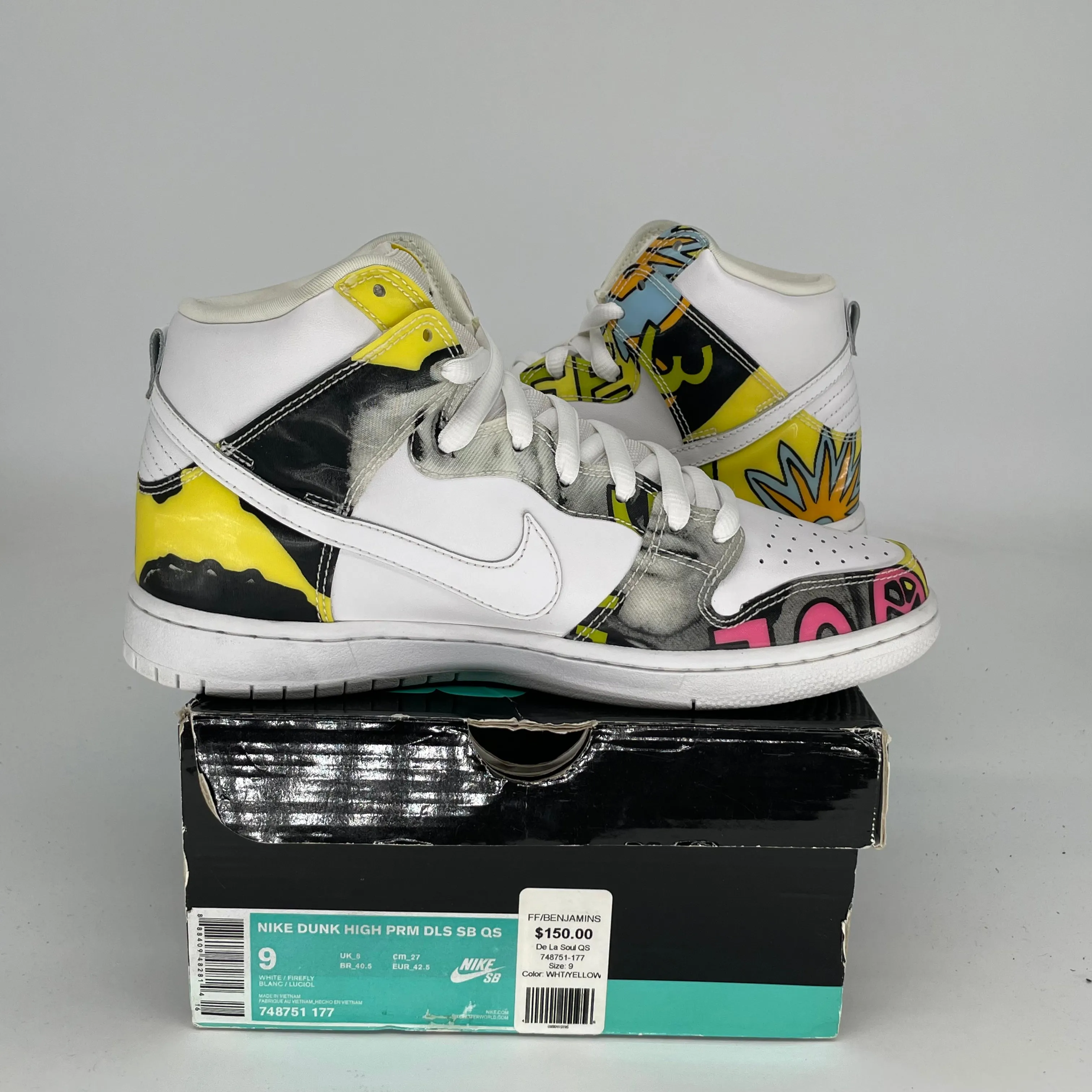 NIKE SB DUNK HAUTE DE LA SOUL TAILLE 9 748751-177