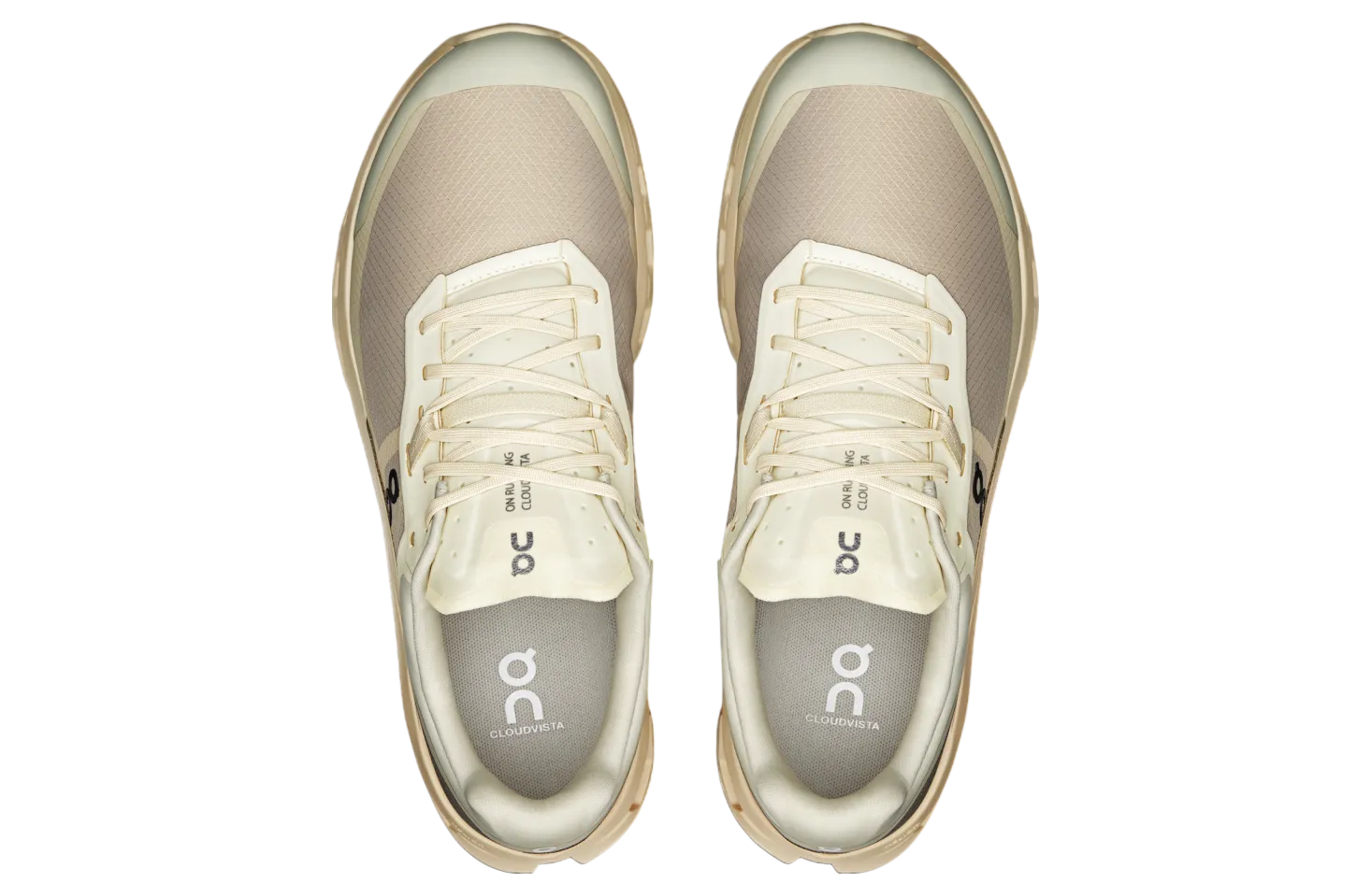 Chaussures de trail On Cloudvista 2 pour homme Crème-Désert