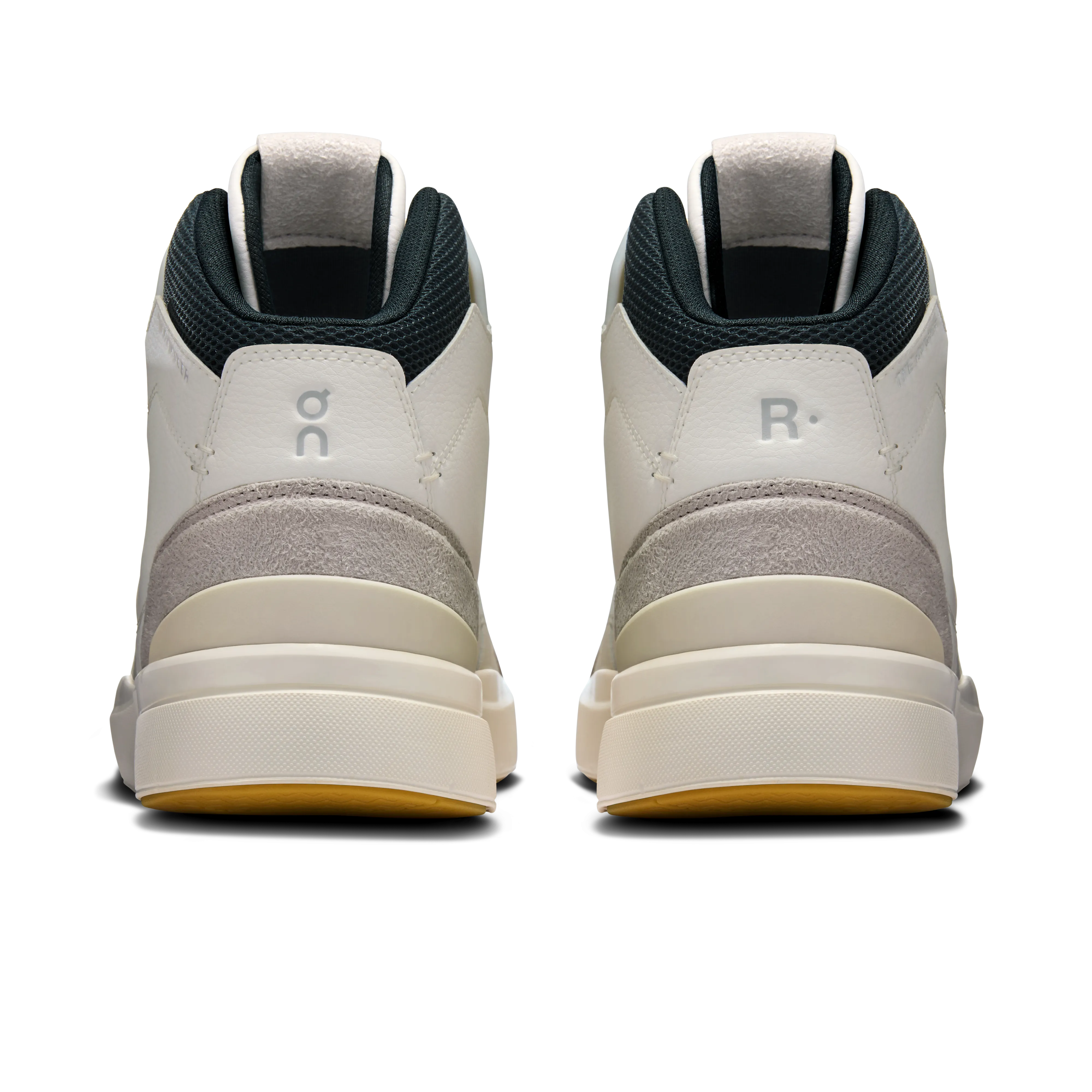 Chaussures On Running The Roger Clubhouse Mid pour Homme - Blanc / Vert Sapin