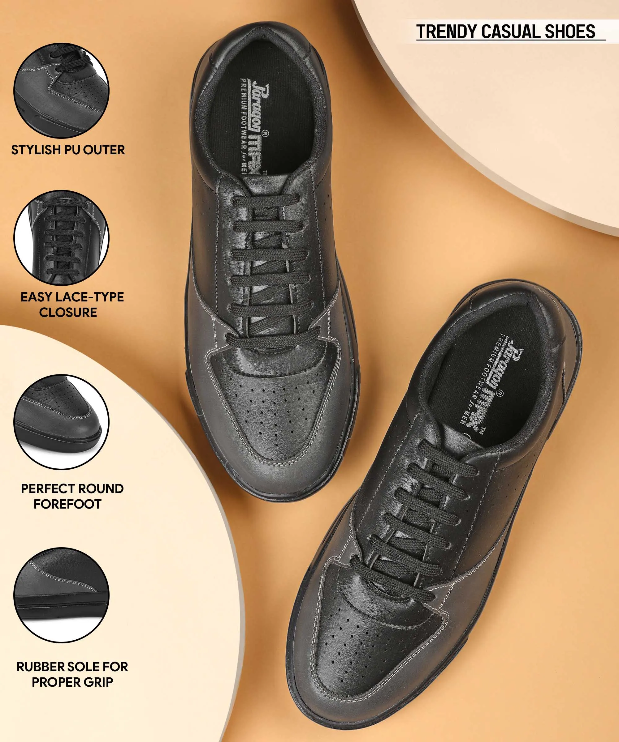 Paragon K1011G Chaussures Décontractées pour Hommes | Chaussures Élégantes pour Marche en Extérieur | Usage Quotidien et Occasions Spéciales | Style Intelligent et Tendance | Semelles Confortables et Matelassées