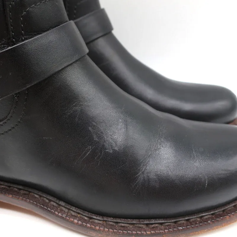 Bottes Moto Rag & Bone Ashford en Cuir Noir Taille 36 Bottes Plates à la Cheville