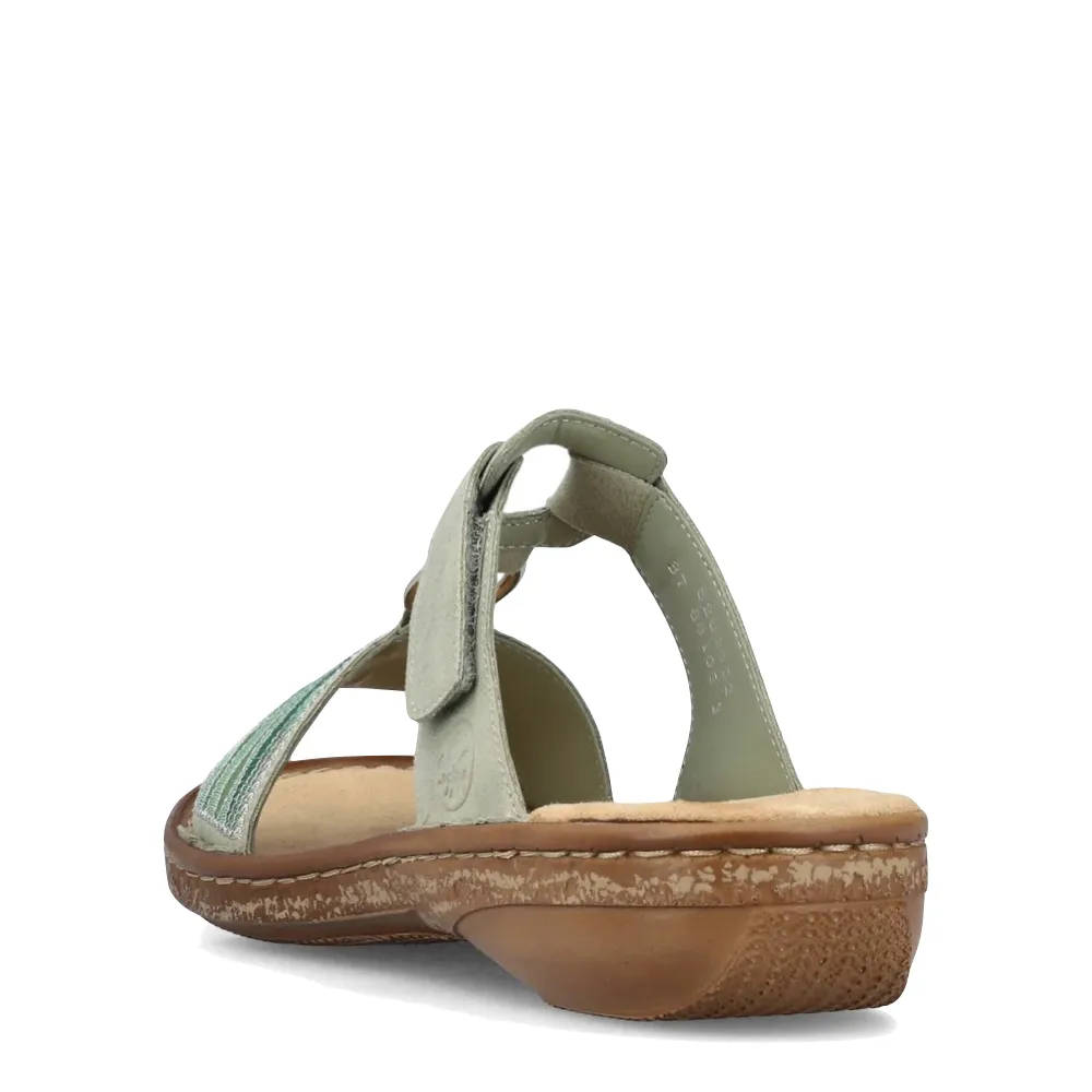 Rieker Sandales femme Regina 29 en pistache menthe
