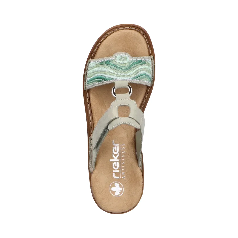 Rieker Sandales femme Regina 29 en pistache menthe
