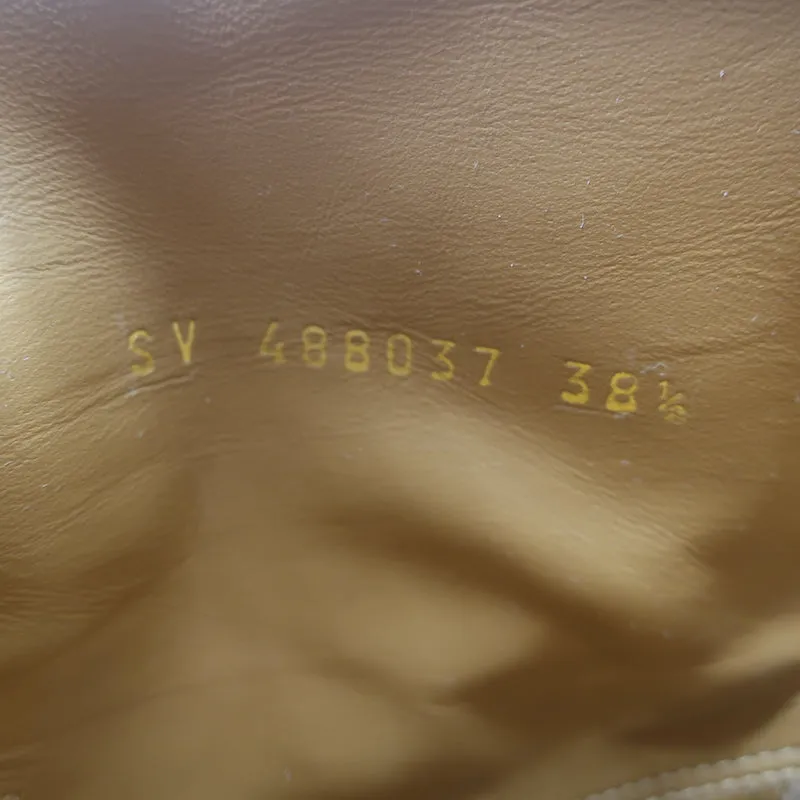 Bottes western cheville coupées Saint Laurent Jodie 105 en cuir noir taille 38.5