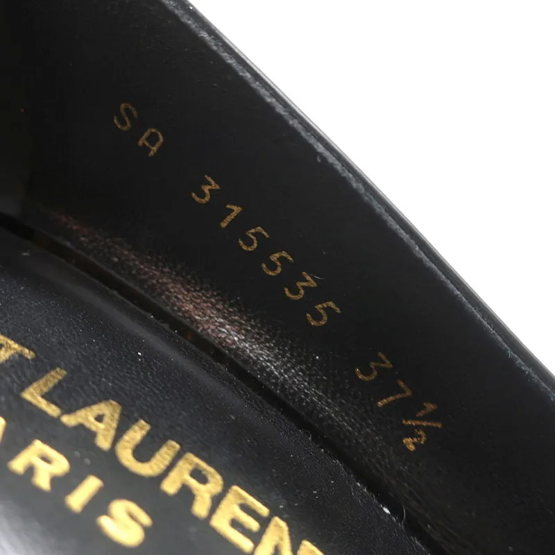 Escarpins Saint Laurent Paris 80 en cuir vernis noir pointure 37.5 à bout pointu et talons