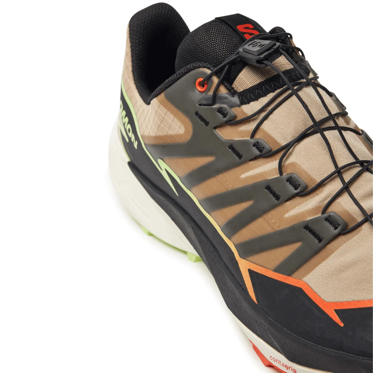 Salomon Thundercross Safari pour Homme Rouge Orange/Vert Vif
