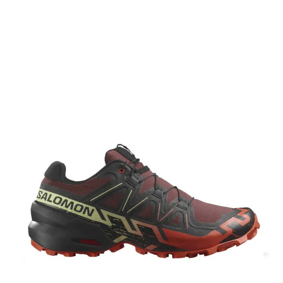 Salomon Speedcross 6 Chaussures de Trail Homme en Rum Raisin/Cerise Tomate/Cognac AW24