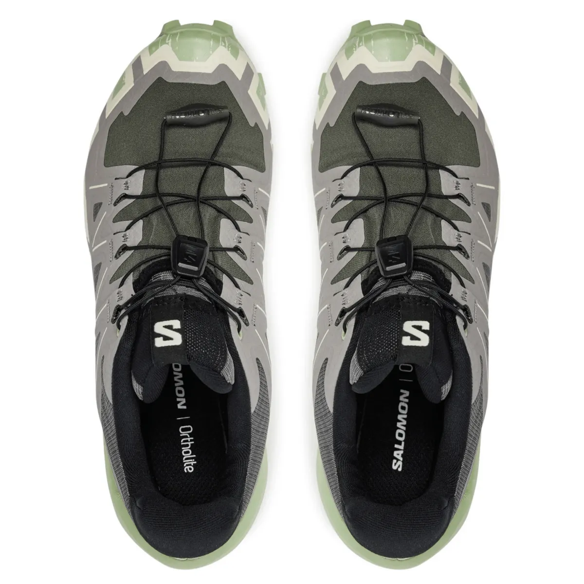 Salomon Femme Speedcross 6 Castlerock/Vanille Glacée/Vert Fumé