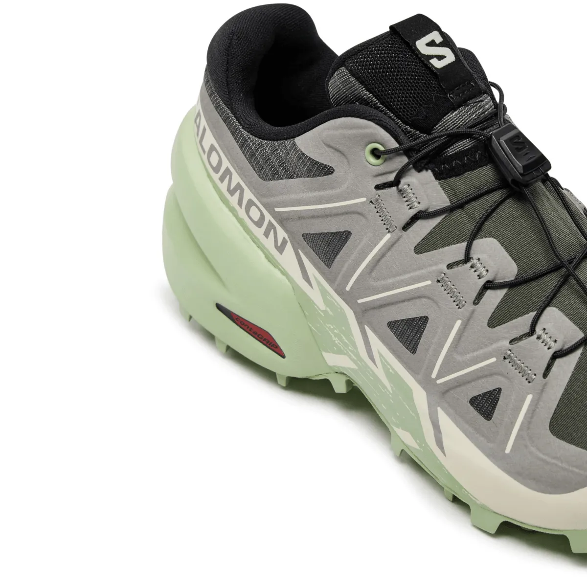 Salomon Femme Speedcross 6 Castlerock/Vanille Glacée/Vert Fumé