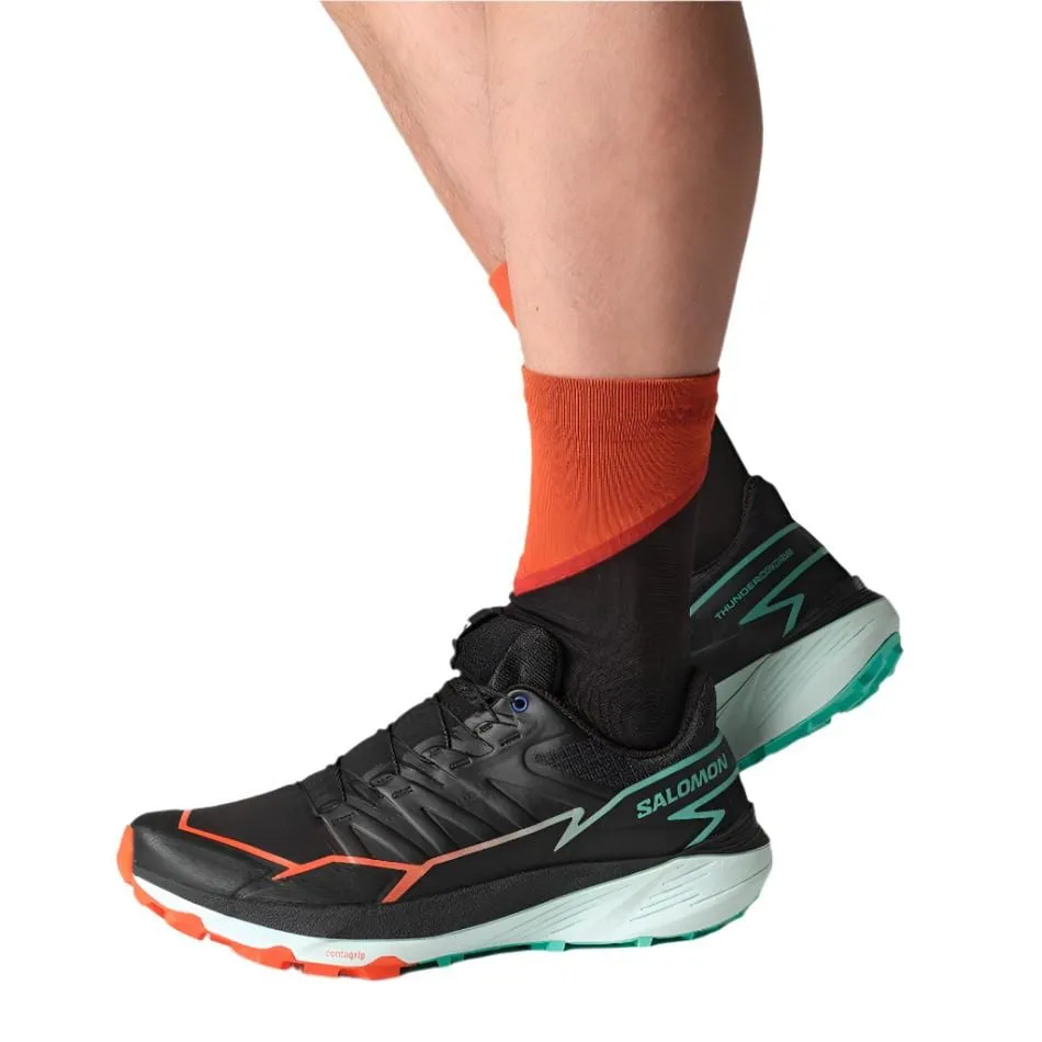 Chaussures de trail Salomon pour femme Thundercross en Noir/Cerise Tomate/Vert Électrique