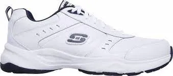 Skechers Chaussures Haniger Entraîneur en Cuir Blanc W