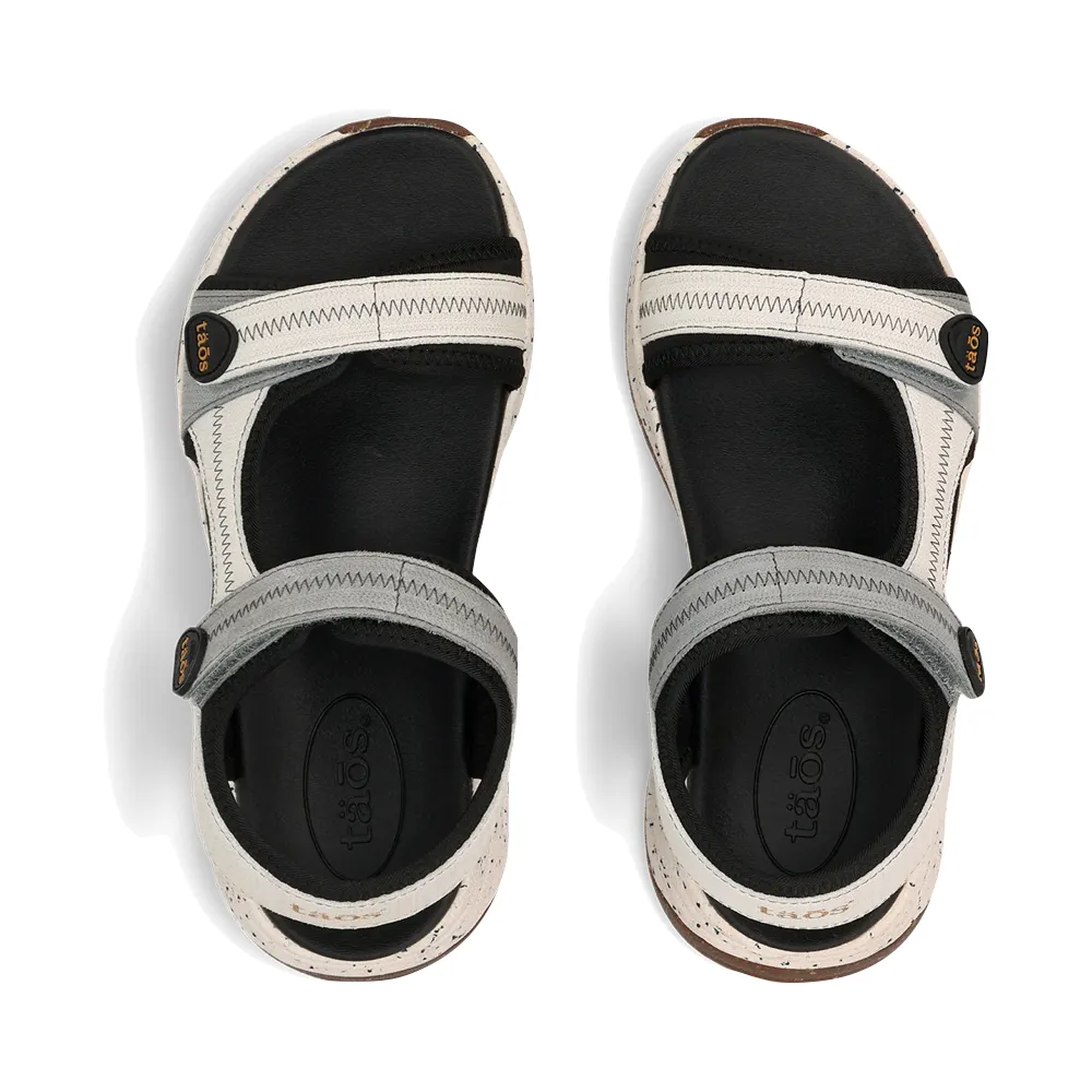 Sandale Super Latérale pour Femme Taos en Dove Gaufré Multicolore