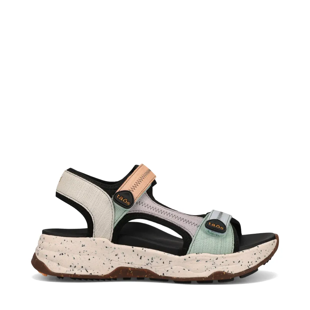 Sandale Super Latérale pour Femme Taos en Multi Rétro Embossé