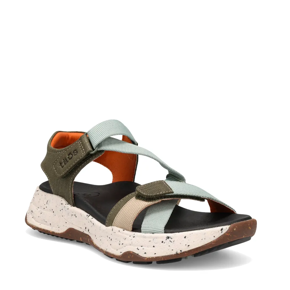 Sandale Super Z pour Femme Taos en Sauge/Vert Olive Multicolore