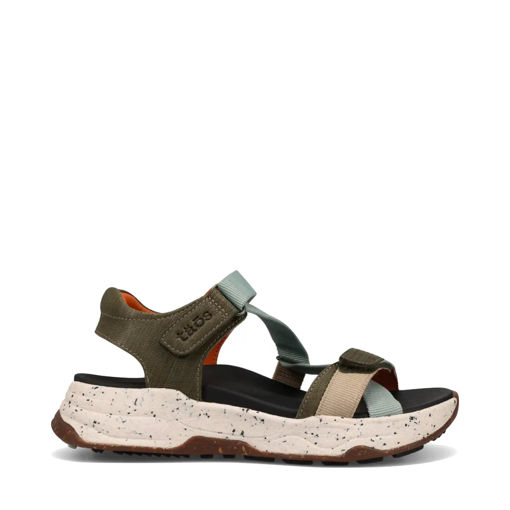 Sandale Super Z pour Femme Taos en Sauge/Vert Olive Multicolore