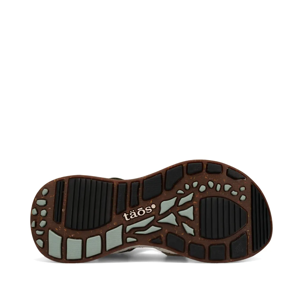 Sandale Super Z pour Femme Taos en Sauge/Vert Olive Multicolore