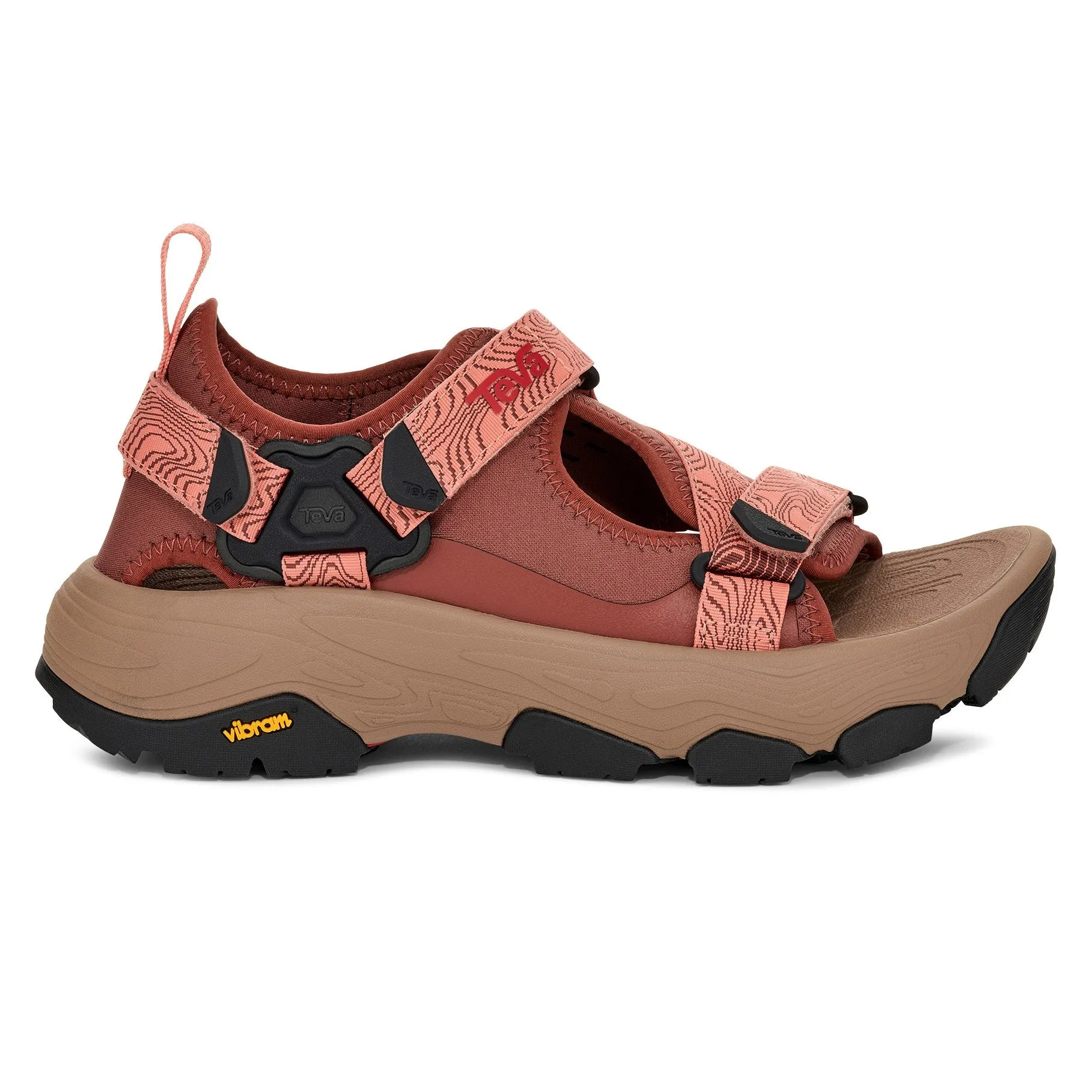 Sandale de randonnée Grandview Max pour femme Teva en Acajou/Dahlia en fleur