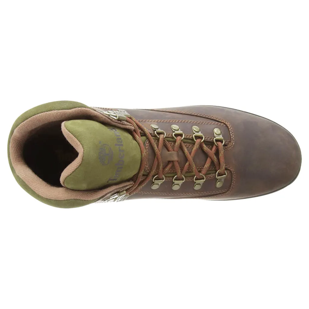 Bottes Timberland Euro Mid Hiker en cuir pour hommes à bout fermé