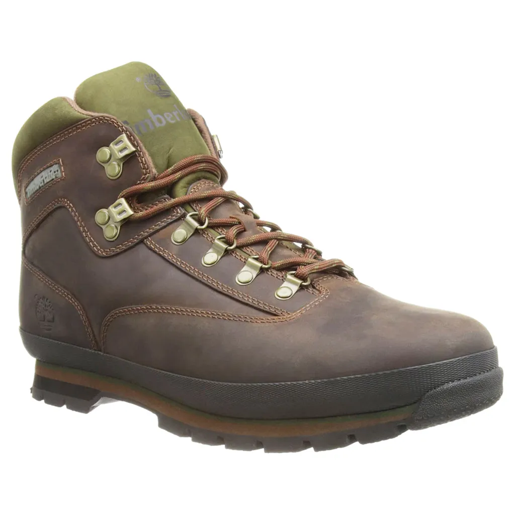 Bottes Timberland Euro Mid Hiker en cuir pour hommes à bout fermé