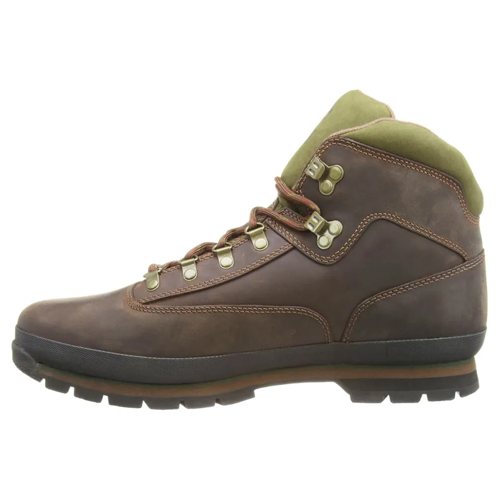 Bottes Timberland Euro Mid Hiker en cuir pour hommes à bout fermé