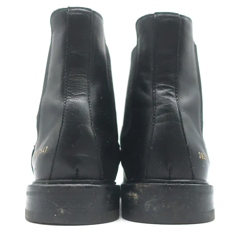 Bottes Chelsea femme par Common Projects en cuir noir taille 38 bottes plates à la cheville