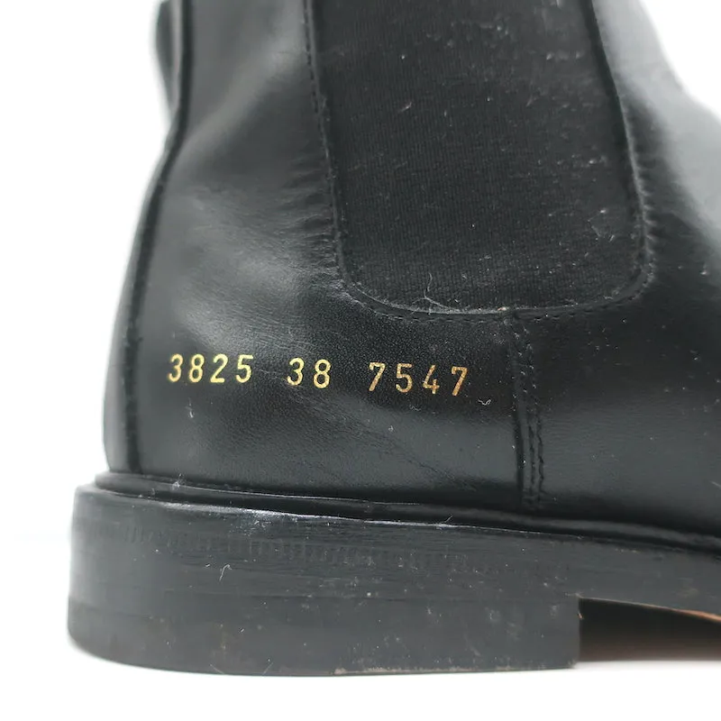 Bottes Chelsea femme par Common Projects en cuir noir taille 38 bottes plates à la cheville