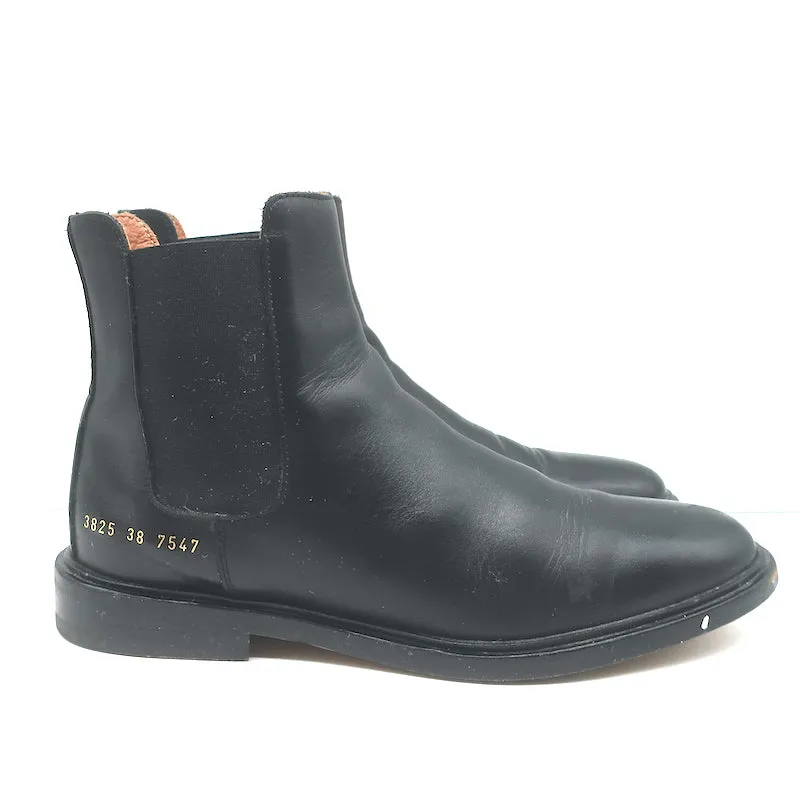 Bottes Chelsea femme par Common Projects en cuir noir taille 38 bottes plates à la cheville