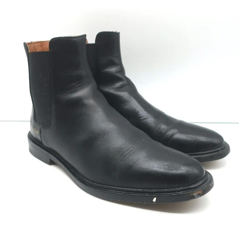 Bottes Chelsea femme par Common Projects en cuir noir taille 38 bottes plates à la cheville