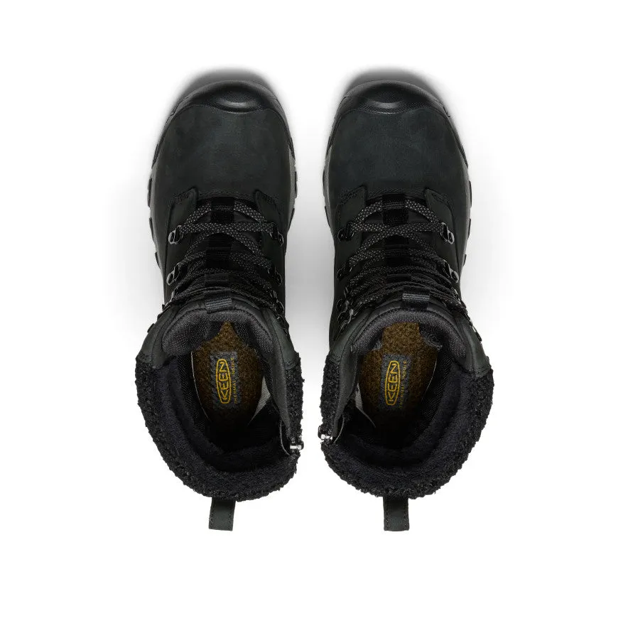 Bottes hautes imperméables Greta pour femme | Noir/Noir