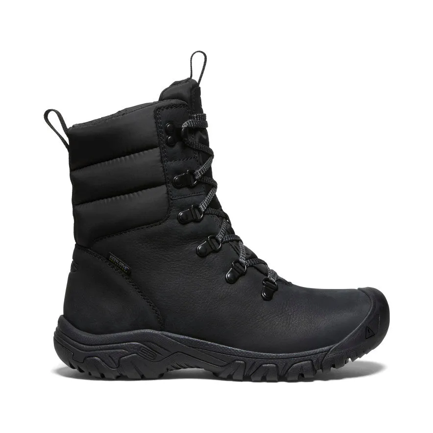 Botte imperméable Greta pour femme | Noir/Noir