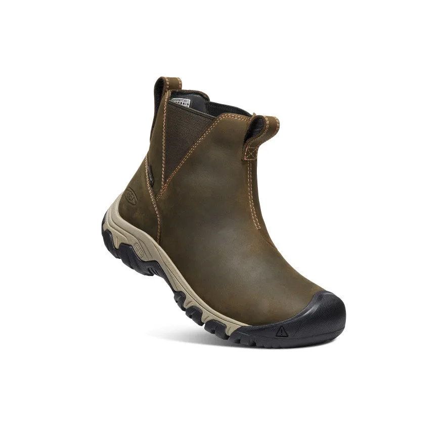 Bottes Chelsea imperméables Greta pour femmes | Vert olive/Gris taupe