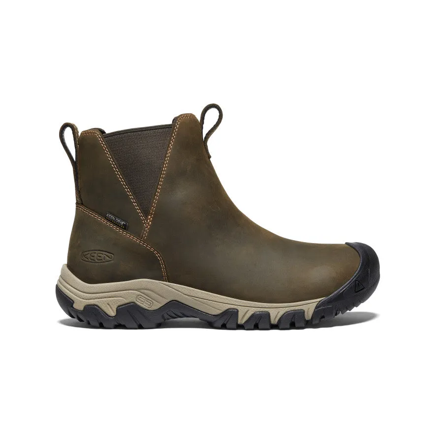 Bottes Chelsea imperméables Greta pour femmes | Vert olive/Gris taupe