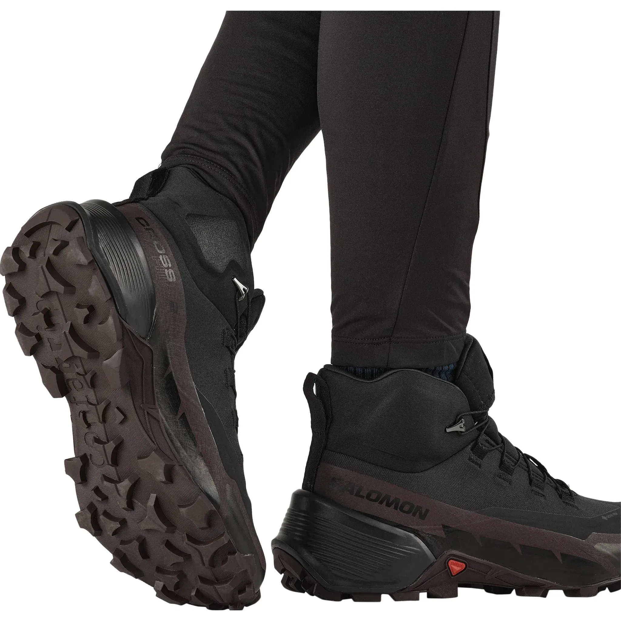 Bottes de randonnée Salomon Cross Hike 2 Mid GORE-TEX pour femme Noir/Chocolat Prune
