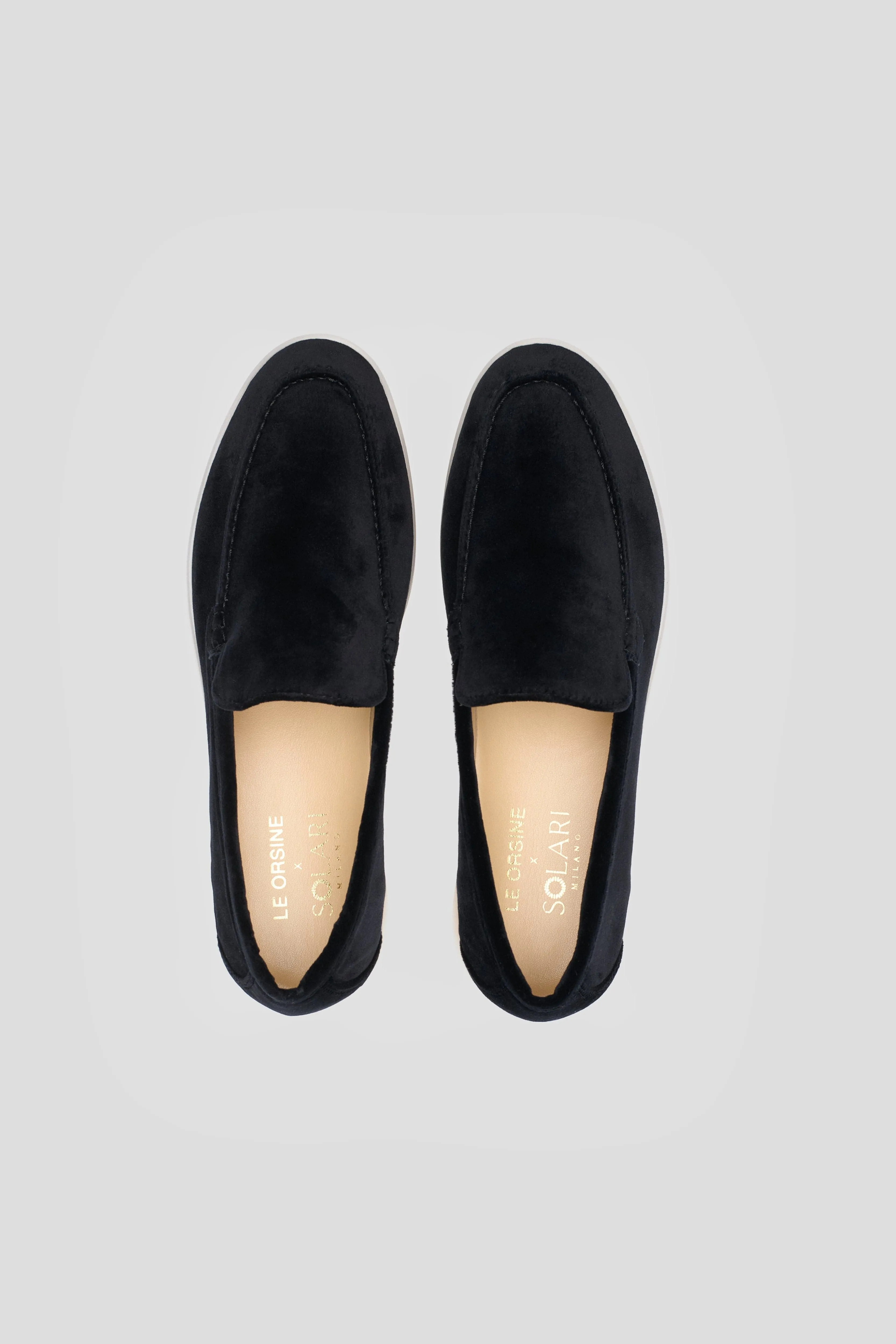 Mocassins en Velours Végétalien pour Femme | Noir