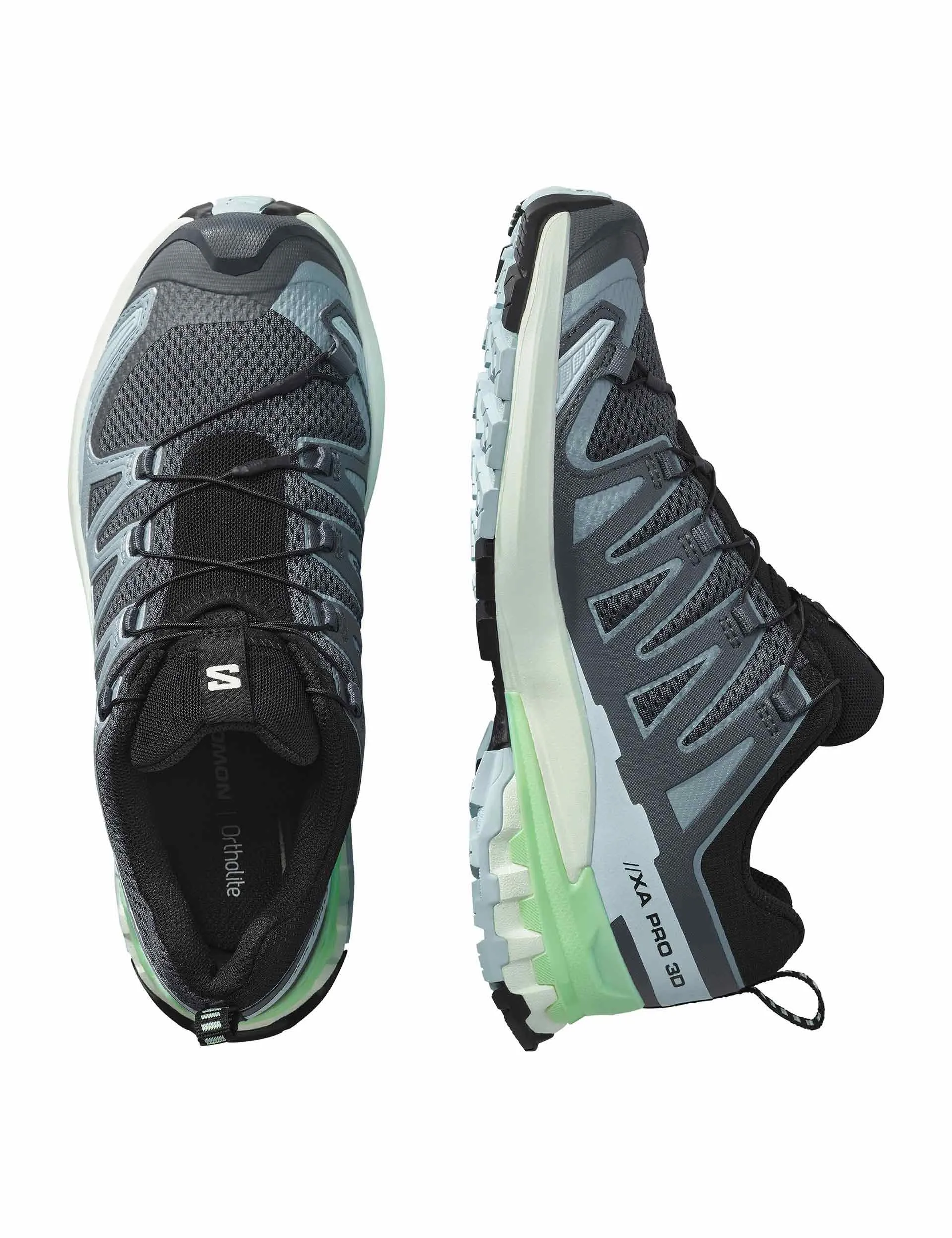 XA Pro 3D V9 - Turbulence/Aqua Glacée/Vert Patine